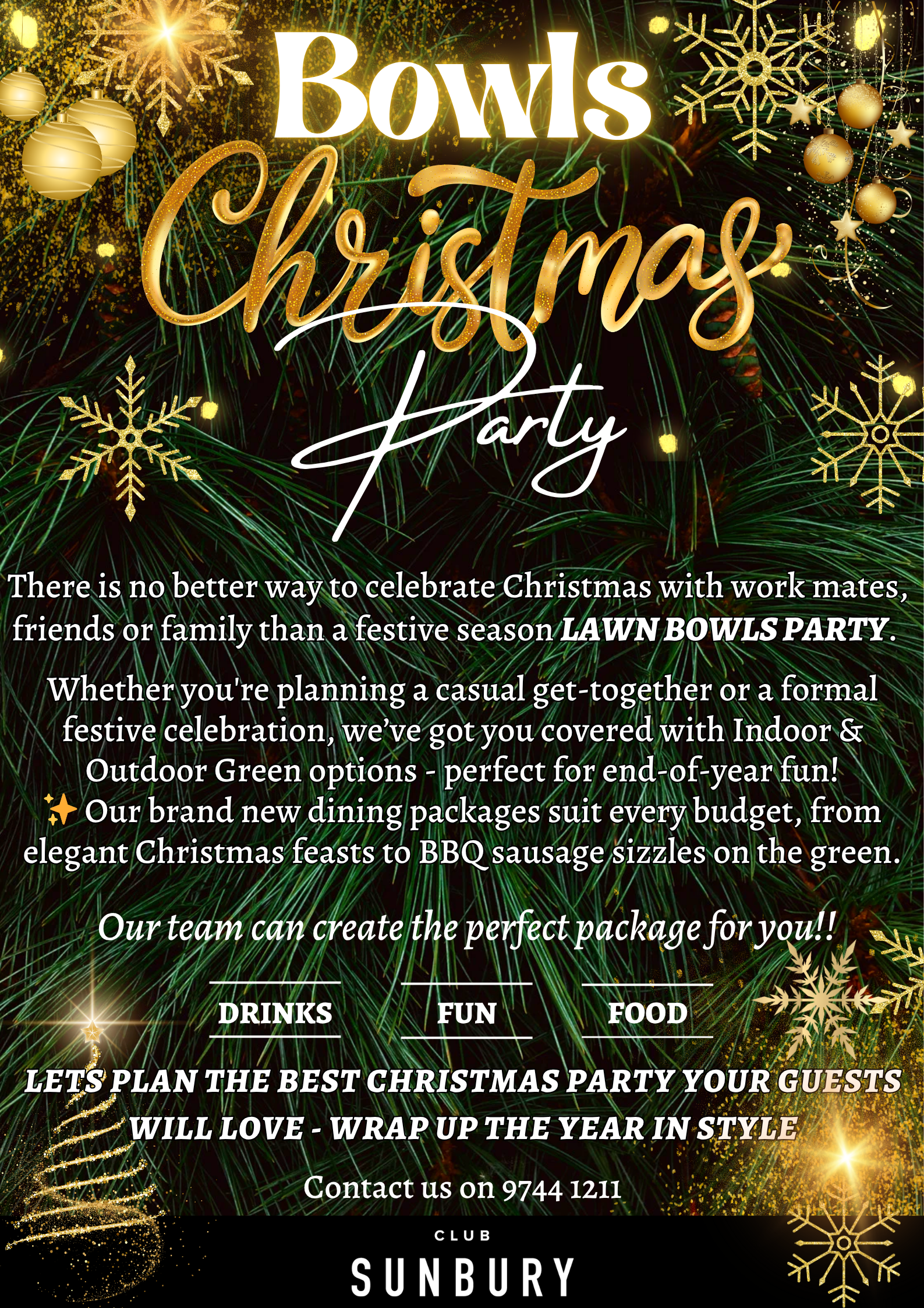 Bowls Christmas Party 1